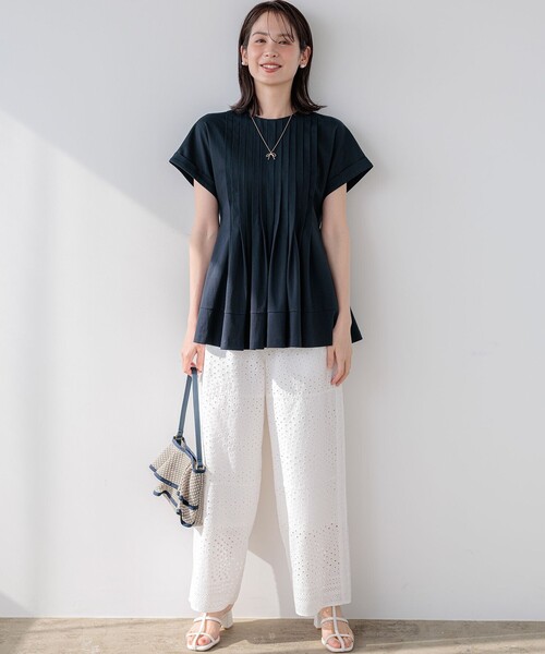 組曲(クミキョク)の「エンブロイダリーレース パンツ(その他パンツ・レディース・ブラック系・7/6)」の9枚目の写真