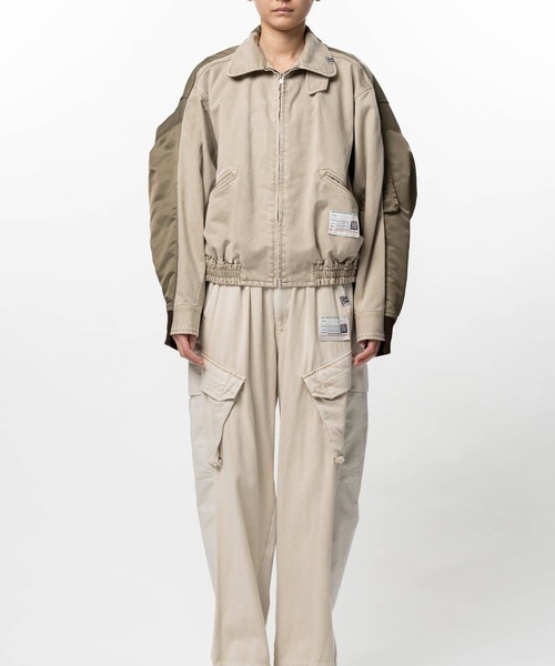 Maison MIHARA YASUHIRO(メゾンミハラヤスヒロ)の「【MIHARAYASUHIRO/ミハラヤスヒロ】COMBINED ZIP UP BLOUSON×MA-1(MA-1・メンズ・ブラック/ベージュ・40)」の20枚目の写真