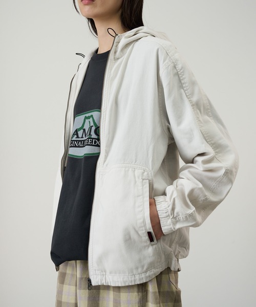 Gramicci(グラミチ)の「BEACH HOODIE JACKET ビーチフーディジャケット Gramicci | グラミチ(Tシャツ/カットソー・メンズ・グレー系その他/ストーン・S/M/L/XL/XXL/XS)」の2枚目の写真
