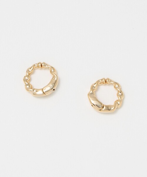 BEAUTY&YOUTH UNITED ARROWS(ビューティーアンドユースユナイテッドアローズ)の「ネジリ フープ 2WAY カフ イヤリング(イヤリング・レディース・ゴールド/シルバー・FREE)」の2枚目の写真