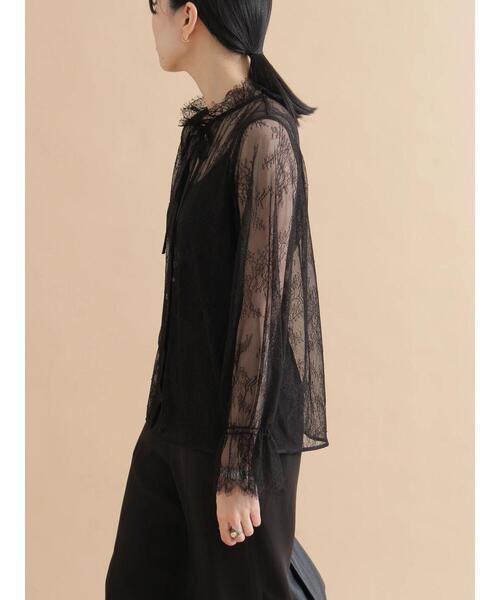 sm2rhythm（サマンサモスモスリズム）の「レースボウタイブラウス（シャツ/ブラウス・レディース・ブラック/オフホワイト・F）」の10枚目の写真