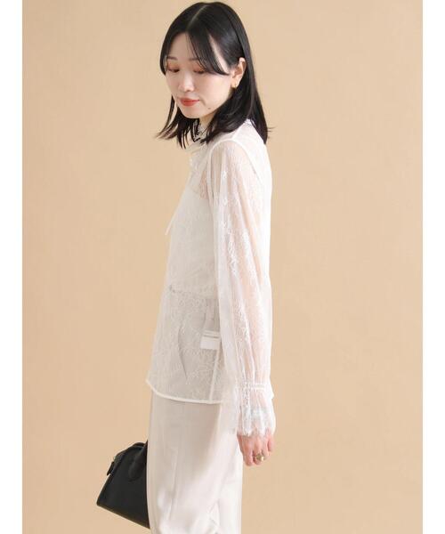 sm2rhythm（サマンサモスモスリズム）の「レースボウタイブラウス（シャツ/ブラウス・レディース・ブラック/オフホワイト・F）」の16枚目の写真