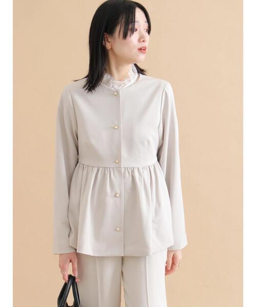 sm2rhythm（サマンサモスモスリズム）の「レースボウタイブラウス（シャツ/ブラウス・レディース・ブラック/オフホワイト・F）」の12枚目の写真