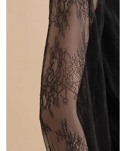 sm2rhythm（サマンサモスモスリズム）の「レースボウタイブラウス（シャツ/ブラウス・レディース・ブラック/オフホワイト・F）」の14枚目の写真