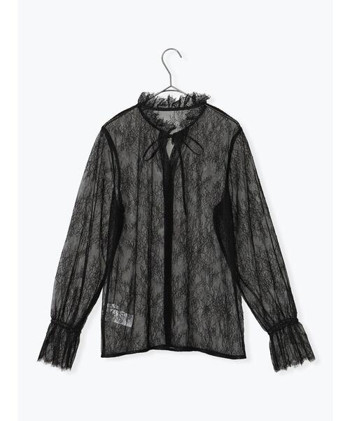 sm2rhythm（サマンサモスモスリズム）の「レースボウタイブラウス（シャツ/ブラウス・レディース・ブラック/オフホワイト・F）」の22枚目の写真