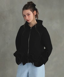 MERAKI（メラキ）の「ボンディングギャザーフレアパーカー（パーカー）」