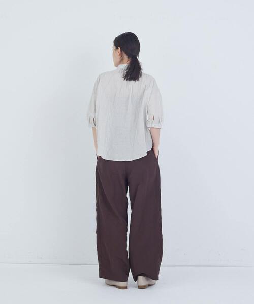 ADIEU TRISTESSE(アデュートリステス)の「【6月ベストセラーブランド内5位】スモールカラーシャツ(シャツ/ブラウス・レディース・ベージュ系その他/レッド/チェック・38)」の6枚目の写真