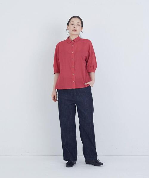 ADIEU TRISTESSE(アデュートリステス)の「【6月ベストセラーブランド内5位】スモールカラーシャツ(シャツ/ブラウス・レディース・ベージュ系その他/レッド/チェック・38)」の16枚目の写真
