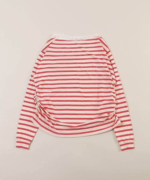 WC(ダブル シー)の「レースパイピングオフショルビッグT(Tシャツ/カットソー・レディース・アイボリー/グレー・FREE)」の19枚目の写真