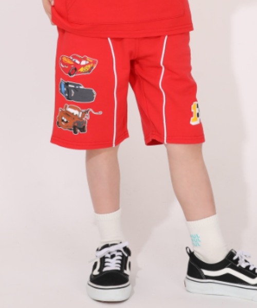 Disney(ディズニー)の「ディズニー カーズ ロゴハーフパンツ 1267K(その他パンツ・キッズ・レッド/ブラック・100cm/90cm/110cm/120cm/130cm)」の1枚目の写真