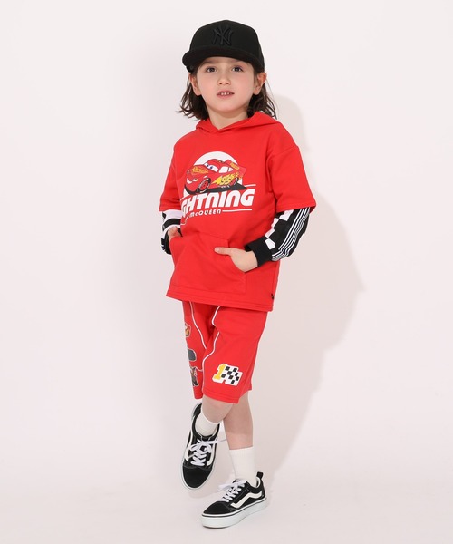 Disney(ディズニー)の「ディズニー カーズ ロゴハーフパンツ 1267K(その他パンツ・キッズ・レッド/ブラック・100cm/90cm/110cm/120cm/130cm)」の7枚目の写真