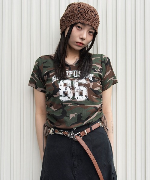 WEGO(ウィゴー)の「WEGO/【26年春新作】キーネックサイドレースアップちびT(Tシャツ/カットソー・レディース・その他3/その他2/その他1/その他4/その他7/その他6/その他5/その他8/その他9・FREE)」の6枚目の写真