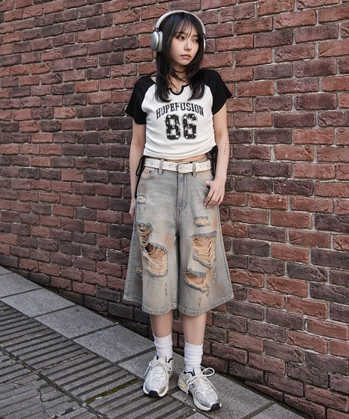 WEGO(ウィゴー)の「WEGO/【26年春新作】キーネックサイドレースアップちびT(Tシャツ/カットソー・レディース・その他3/その他2/その他1/その他4/その他7/その他6/その他5/その他8/その他9・FREE)」の10枚目の写真