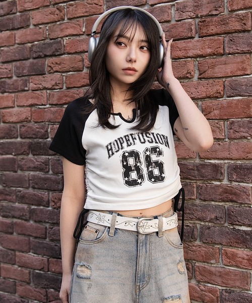 WEGO(ウィゴー)の「WEGO/【26年春新作】キーネックサイドレースアップちびT(Tシャツ/カットソー・レディース・その他3/その他2/その他1/その他4/その他7/その他6/その他5/その他8/その他9・FREE)」の17枚目の写真