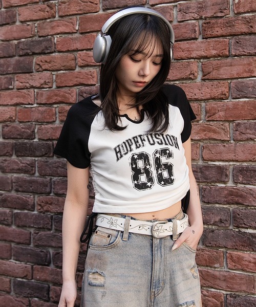 WEGO(ウィゴー)の「WEGO/【26年春新作】キーネックサイドレースアップちびT(Tシャツ/カットソー・レディース・その他3/その他2/その他1/その他4/その他7/その他6/その他5/その他8/その他9・FREE)」の18枚目の写真