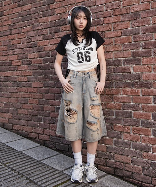 WEGO(ウィゴー)の「WEGO/【26年春新作】キーネックサイドレースアップちびT(Tシャツ/カットソー・レディース・その他3/その他2/その他1/その他4/その他7/その他6/その他5/その他8/その他9・FREE)」の20枚目の写真