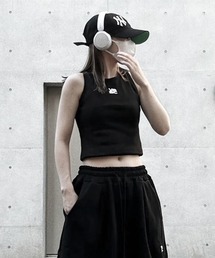 YACA（ヤーカ）の「Logo Mini Tanktop/ロゴミニタンクトップ（タンクトップ）」
