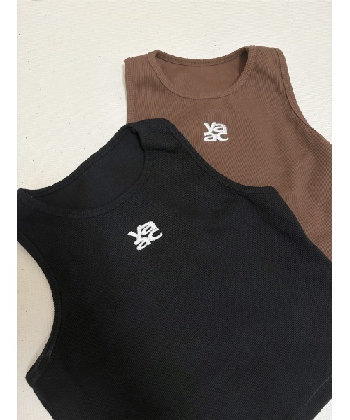 YACA(ヤーカ)の「Logo Mini Tanktop/ロゴミニタンクトップ(タンクトップ・レディース・モカ/ブラック・FREE)」の22枚目の写真