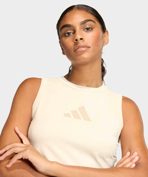 adidas(アディダス)の「アディダス Z.N.E.タンク / アディダス adidas(タンクトップ・レディース・ベージュ/ブラック・MEDIUM/SMALL/LARGE/X-LARGE)」の8枚目の写真
