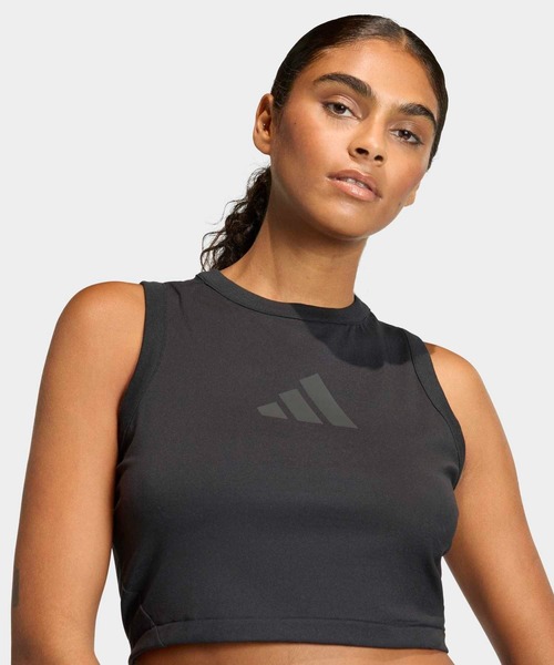 adidas(アディダス)の「アディダス Z.N.E.タンク / アディダス adidas(タンクトップ・レディース・ベージュ/ブラック・MEDIUM/SMALL/LARGE/X-LARGE)」の4枚目の写真