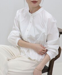 fredy emue | クロップドバルーン前開きブラウス(シャツ/ブラウス)