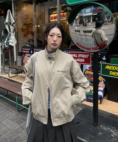 j*n様 STONE  ロングナイロンジャケット ライトベージュ セール】Path Nylon Jacket Beige（ナイロンジャケット）｜IDWS