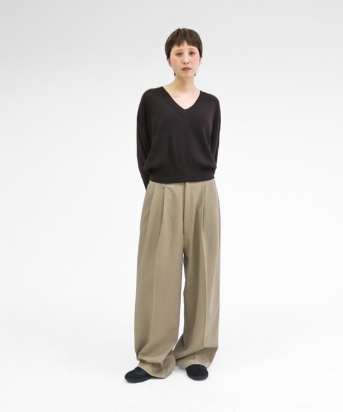 lit（リット）の「Double Belt Pants（その他パンツ・レディース・チャコールグレー/ベージュ・38/36）」の12枚目の写真