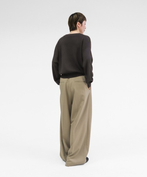 lit（リット）の「Double Belt Pants（その他パンツ・レディース・チャコールグレー/ベージュ・38/36）」の14枚目の写真