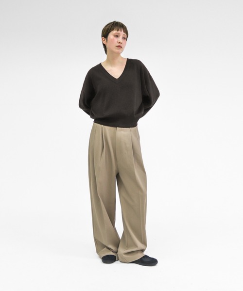 lit（リット）の「Double Belt Pants（その他パンツ・レディース・チャコールグレー/ベージュ・38/36）」の13枚目の写真