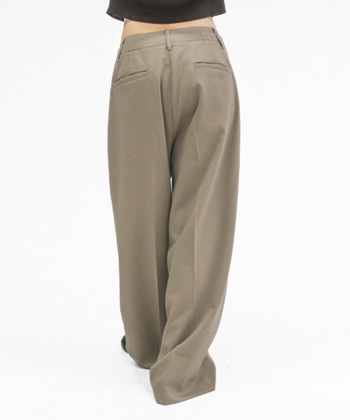 lit（リット）の「Double Belt Pants（その他パンツ・レディース・チャコールグレー/ベージュ・38/36）」の11枚目の写真