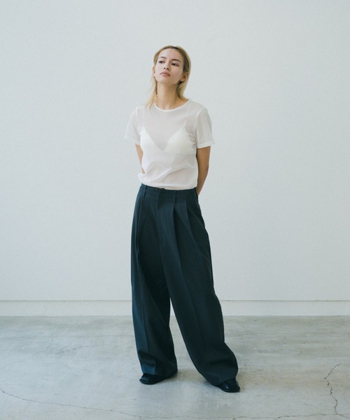 lit（リット）の「Double Belt Pants（その他パンツ・レディース・チャコールグレー/ベージュ・38/36）」の18枚目の写真
