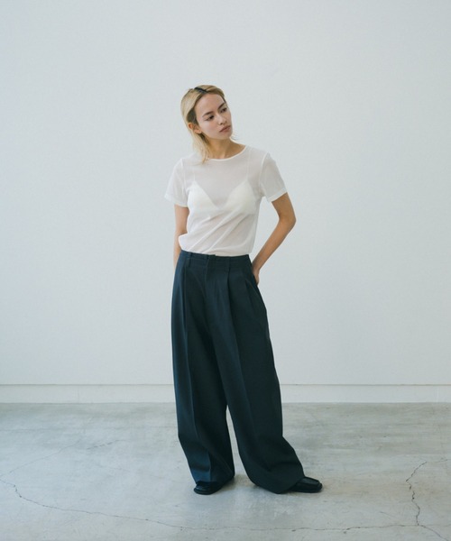lit（リット）の「Double Belt Pants（その他パンツ・レディース・チャコールグレー/ベージュ・38/36）」の16枚目の写真