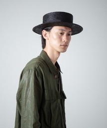 Japanese Paper Fiber Tulip Knit Hat / 和紙コマ編みチューリップ