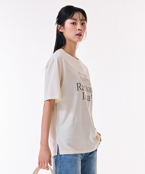 CHASECULT(チェイスカルト)の「レディース 5部袖Tシャツ-DBZG5852C0A(Tシャツ/カットソー・レディース・アイボリー・85/90/95)」の3枚目の写真