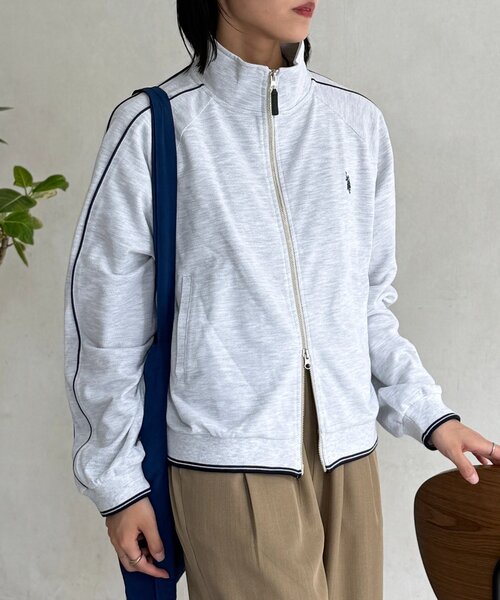 U.S. POLO ASSN.(ユーエスポロアッスン)の「鹿の子トラックジャケット(ブルゾン・レディース・ブラウン/ネイビー/ブラック/グレー・FREE)」の16枚目の写真