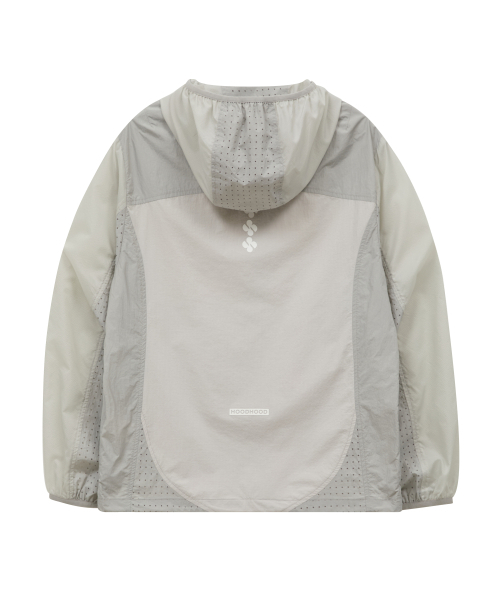 HOODHOOD(フッドフッド)の「クローバーカラーブロックシアーリップストップウィンドブレーカーグレー(ナイロンジャケット・レディース・その他・1/2/3)」の13枚目の写真