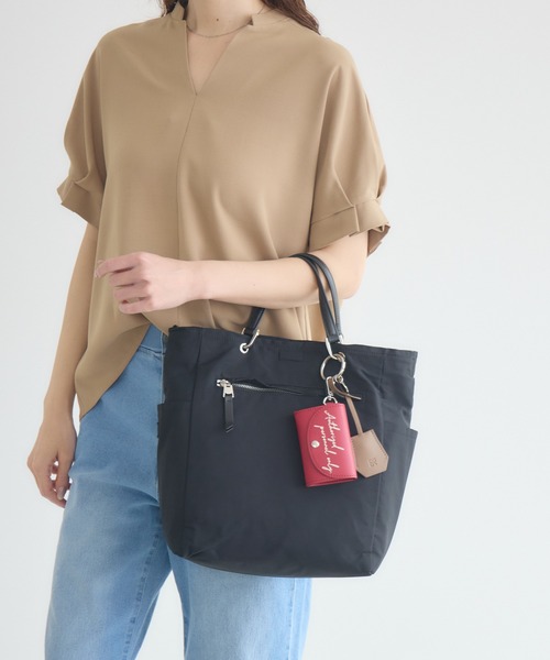 KATHARINE ROSS（キャサリンロス）の「【KATHARINE ROSS】【story.】リバーシブルストレレージバッグ（トートバッグ・レディース・ブラック/カーキ/ブラウン・MEDIUM）」の4枚目の写真