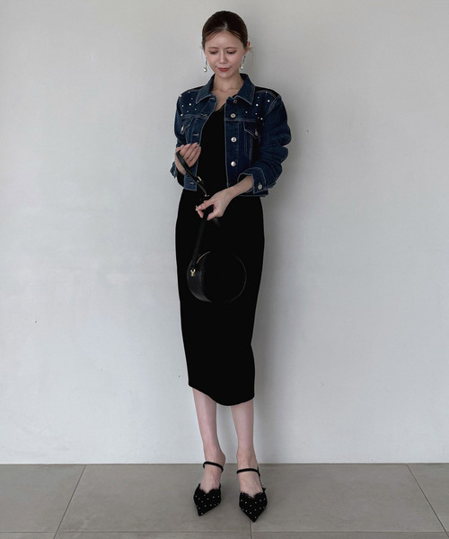 ROYAL PARTY（ロイヤルパーティー）の「liberty デニムコンパクトジャケット（デニムジャケット・レディース・インディゴブルー/ブルー・FREE）」の7枚目の写真