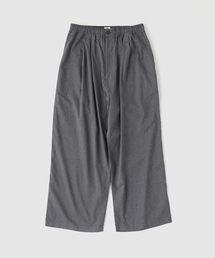 GOLD | GOLD / ゴールド COTTON/SILK NEL 2TUCK EASY WIDE PANTS(スラックス)