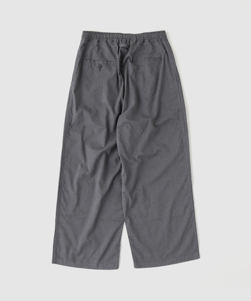 GOLD（ゴールド）の「GOLD / ゴールド COTTON/SILK NEL 2TUCK EASY WIDE PANTS（スラックス・メンズ・グレー・LARGE/MEDIUM）」の2枚目の写真