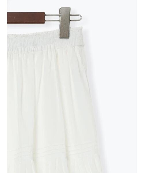 Te chichi（テチチ）の「コットンボイルティアードスカート《2026 spring catalog item》（スカート・レディース・ブラック/オフホワイト/グリーン・F）」の12枚目の写真