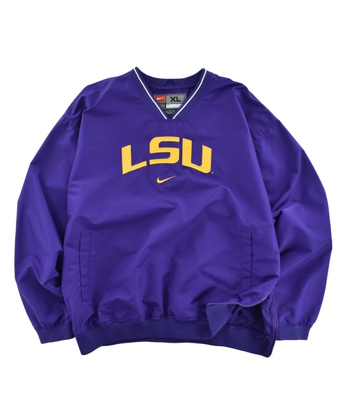USED90\u0027s NIKE \u201cLSU\u201dトラック プルオーバー（ナイロン