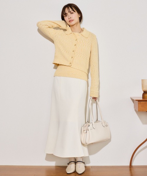 mysty woman（ミスティウーマン）の「ソフトスクエアBAG 681247（ショルダーバッグ・レディース・ブラック/アイボリー・FREE）」の16枚目の写真