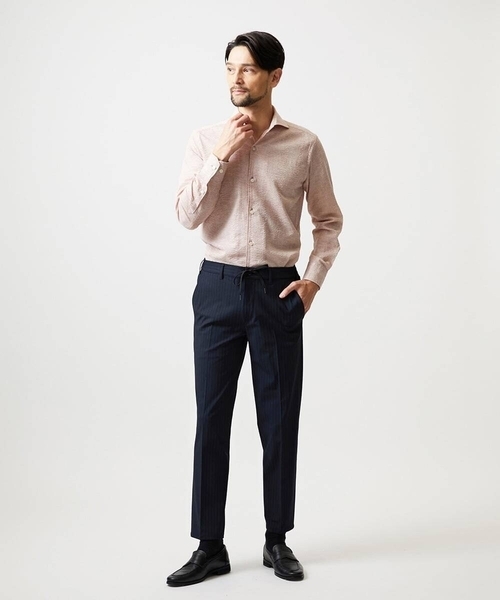 MICHEL KLEIN HOMME (ミッシェルクランオム)の「コットンウェーブ長袖シャツ(シャツ/ブラウス・メンズ・ライトブルー/ネイビー/ピンク・MEDIUM/LARGE/X-LARGE)」の22枚目の写真