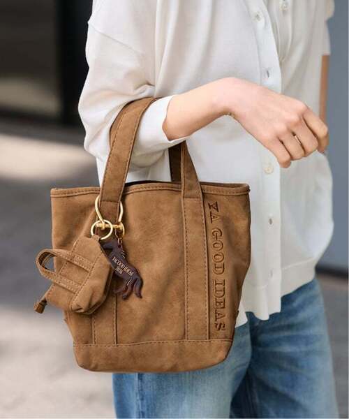 FRAMeWORK（フレームワーク）の「≪追加≫YA GOOD IDEAS GOOD NEWS BIG&MINI トート S 3（トートバッグ・レディース・モカ/ブラウン・FREE）」の2枚目の写真