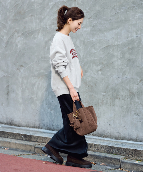 FRAMeWORK（フレームワーク）の「≪追加≫YA GOOD IDEAS GOOD NEWS BIG&MINI トート S 3（トートバッグ・レディース・モカ/ブラウン・FREE）」の4枚目の写真