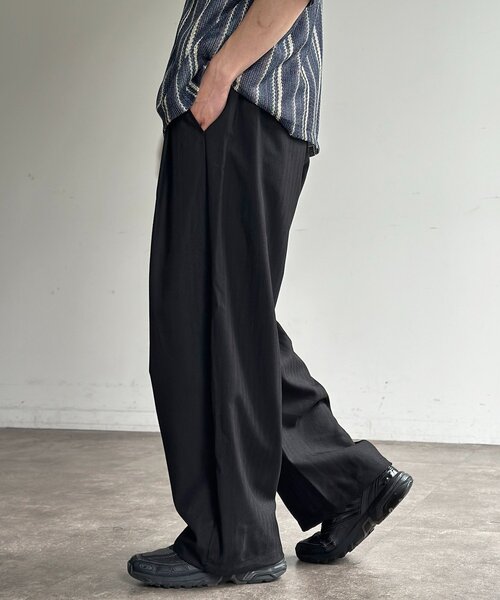 CPCM(シーピーシーエム)の「ヘリンボーンバレルイージースラックス(その他パンツ・メンズ・ブラック/グレー/チャコールグレー/ネイビー・MEDIUM/LARGE)」の8枚目の写真