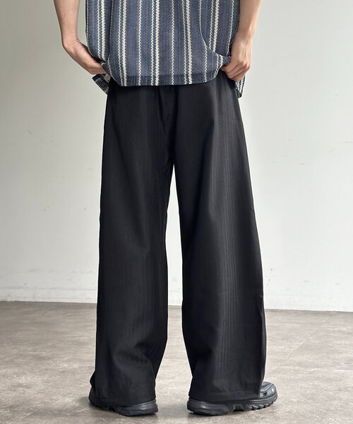 CPCM(シーピーシーエム)の「ヘリンボーンバレルイージースラックス(その他パンツ・メンズ・ブラック/グレー/チャコールグレー/ネイビー・MEDIUM/LARGE)」の9枚目の写真