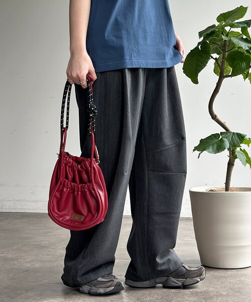 CPCM(シーピーシーエム)の「ヘリンボーンバレルイージースラックス(その他パンツ・メンズ・ブラック/グレー/チャコールグレー/ネイビー・MEDIUM/LARGE)」の14枚目の写真