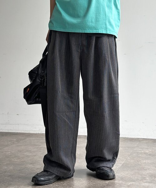CPCM(シーピーシーエム)の「ヘリンボーンバレルイージースラックス(その他パンツ・メンズ・ブラック/グレー/チャコールグレー/ネイビー・MEDIUM/LARGE)」の15枚目の写真